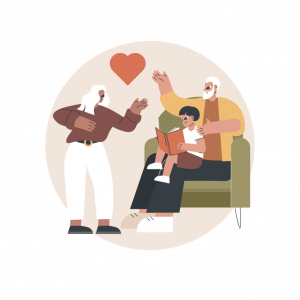 illustration soutien parent amour dans article education paragraphe Être un soutien affectif et spirituel durable