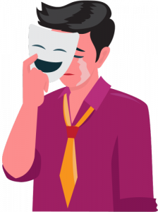 illustration masque dans article couple paragraphe Éviter les masques et les non-dits dans le couple 