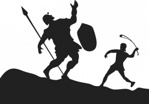 illustraton david & goliath dans article education paragraphe L’exemple des personnages bibliques