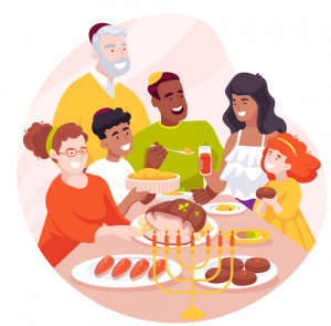 illustration famille foyer juif dans article education paragraphe L'impact des traditions juives sur la dynamique familiale