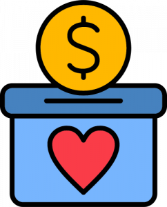 Illustration collecte de fond dans article education paragraphe Exemple : Les collectes de fonds pour des causes caritatives