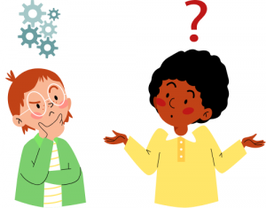 Illustration se poser des questions dans article education paragraphe Laisser les enfants poser leurs propres questions