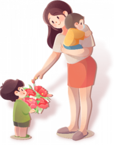 illustration sensibilite enfant maman dans article education paragraphe Être attentive à la sensibilité de chacun 