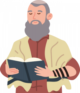 illustration priere juif dans article developpement personnel paragraphe Dire "Mode Ani" avec intention : éveil de la reconnaissance 