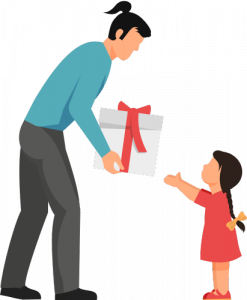 Illustration surprise aux parents dans article education paragraphe Apprendre à leur faire des surprises positives