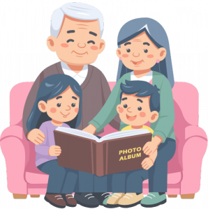 Illustration écouter les ainés dans article education Les relations entre générations paragraphe Intégrer les jeunes et écouter les anciens