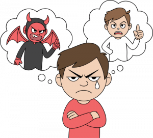 illustration Yétser Hatov et Yétser Hara dans article education L’adolescence et la croissance spirituelle paragraphe La lutte entre Yétser Hatov et Yétser Hara
