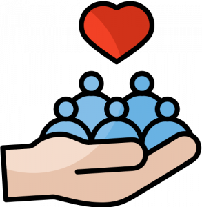 Illustration activité sociale dans article développement personnel 