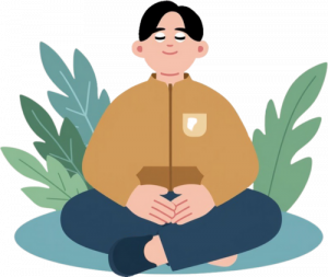 illustration sérénité dans article développement personnel